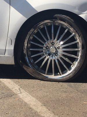 20" rims  101 freeway potholes