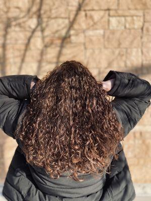 Spiral perm