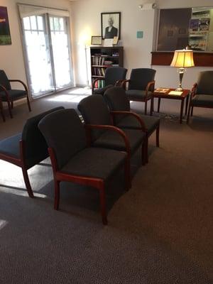 Our comfortable and spacious waiting room