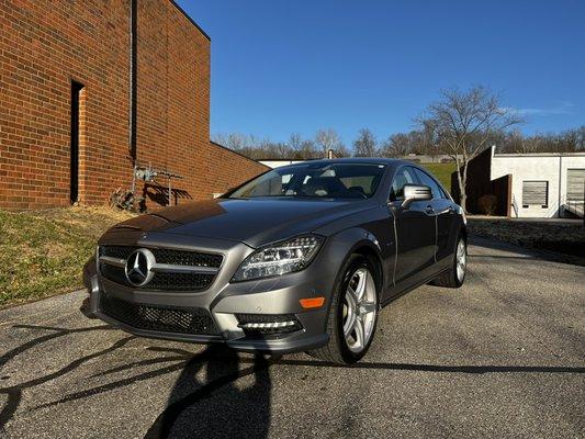 Ceramic coating installed on this nice Mercedes Benz