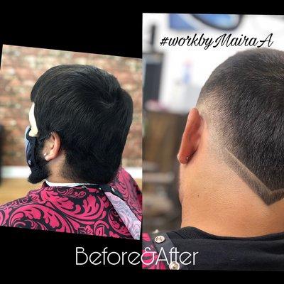 Before and after transformation by Maira