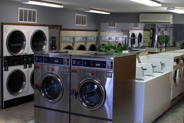 Large capacity washers and dryers