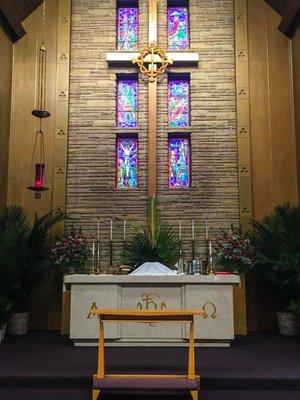 Altar in the primary sanctuary