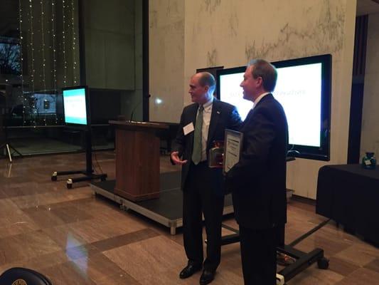 Scott Zemerick Accepting the Innovator of the Year award - November 2015.