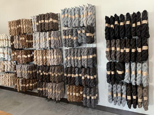 Lots and lots of alpaca yarn