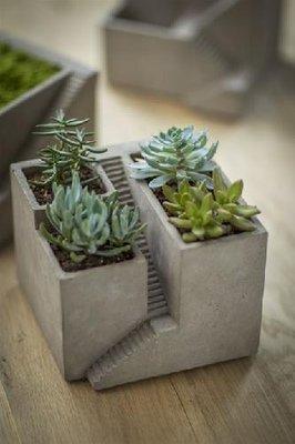 Architectural Cube Planter