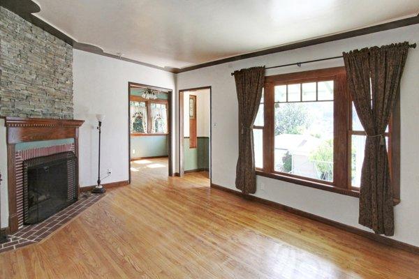 freshly refinished hardwood floors