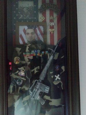 Shadow box Scott Nuss US Army medic