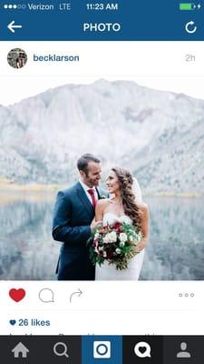 Gorgeous hair on a gorgeous bride.