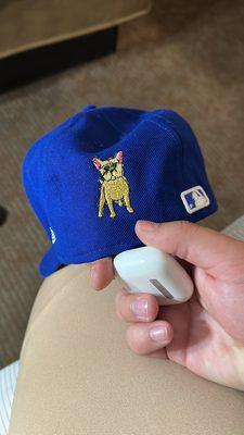 Custom Hat with French bulldog