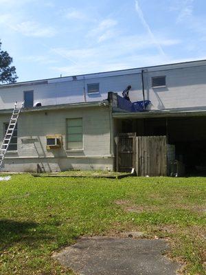 Roofing work