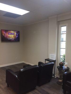 Toepperwein Dental's newly upgraded patient waiting area.