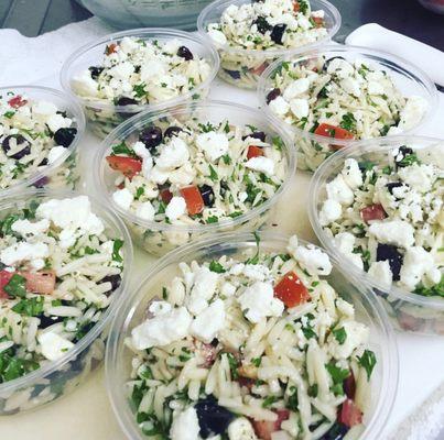 Orzo Feta grab and go salad