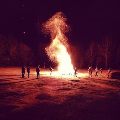 This was at one of the bond fires they have!