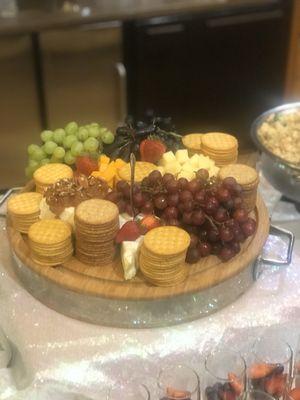 Fruit and cheese tray