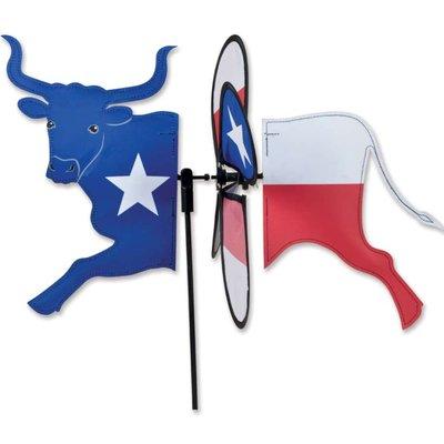 18" Texas Bull Wind Spinner with 22" pole $20