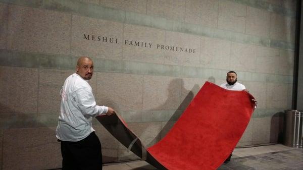 Rolling out the red carpet for Big City Moms at The Getty Center.