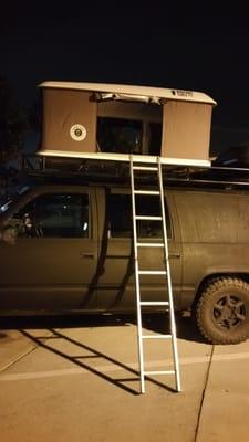 My 1997 chevy suburban w rooftop tent by BIGFOOT