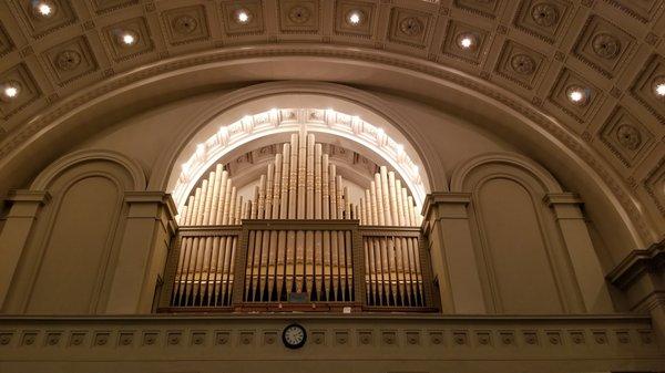 Organ in church