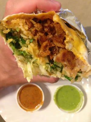 Burrito al pastor (pork)