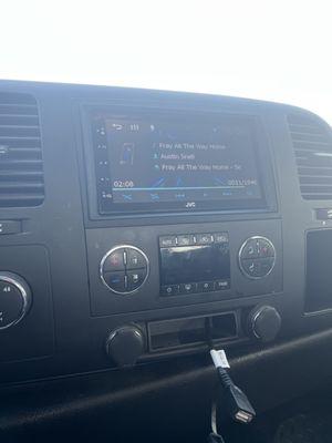 Touch screen radio