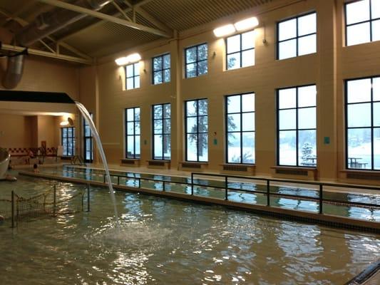 Pool windows and jacuzzi (temp 101) in the back. Dry sauna not shown.