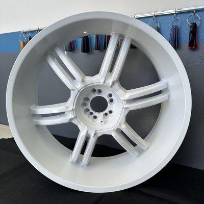 26" Wheels done in Satin White!