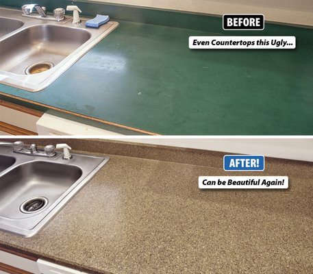 Countertop refinishing