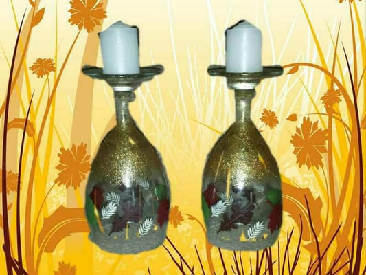 Fall Goblet Candles