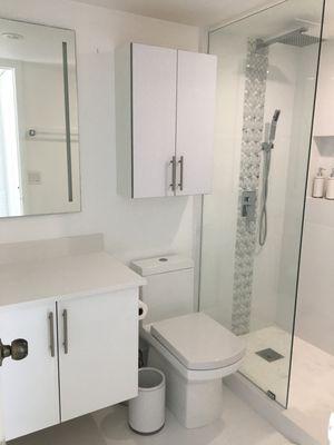 Bathroom remodelation close-up