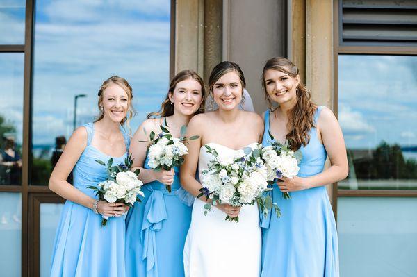 Bridal party hair and makeup