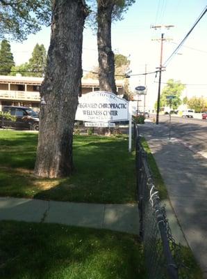 Sign showing business location. Parking right in front.