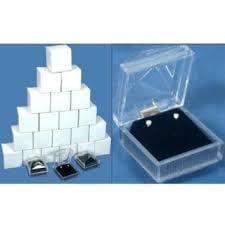 Crystal clear earring boxes; Perfect for a gift, WHOLESALE PRICING