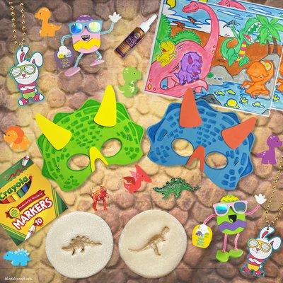 The Land of Lucky Saurus (Dinosaur) - Easter Craft Box