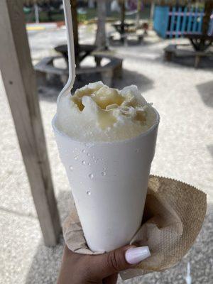 Pina colada with condensed milk