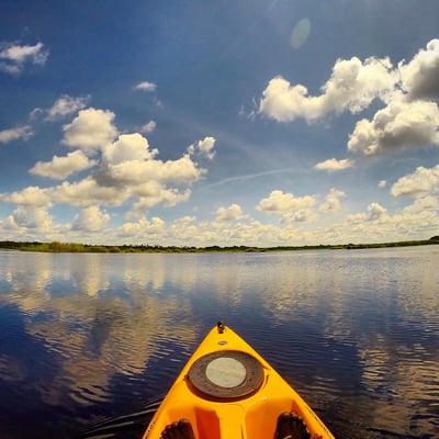 Kayaking the St. John's near Mullet Lake Park