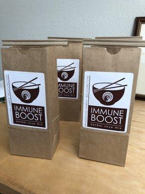 Bess' Immune Boost Soup Mix.