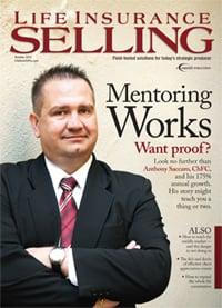 Anthony A. Saccaro, ChFC, on the cover of Life Insurance Selling, a premier national magazine for financial professionals.