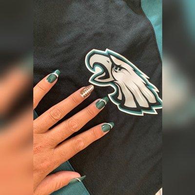 Mia Nails never disappoints! Thanks for getting me game day ready!