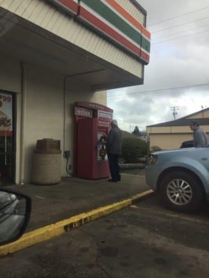 Redbox out front.