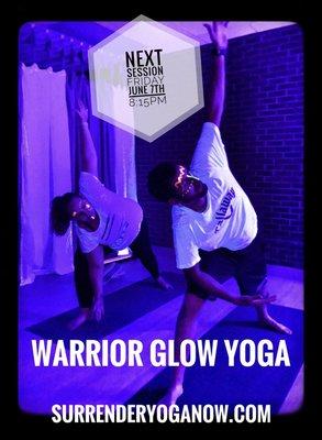 Warrior Glow Blacklight Yoga