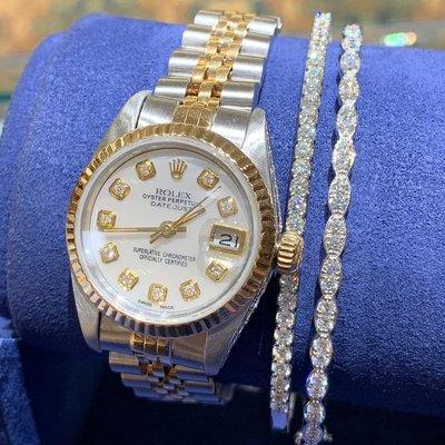 Pre-Owned Rolex & Hearts On Fire Diamond Bangles