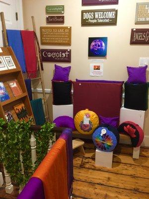 High quality meditation pillows, mats and benches.