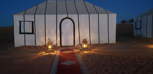 Camp in the Sahara