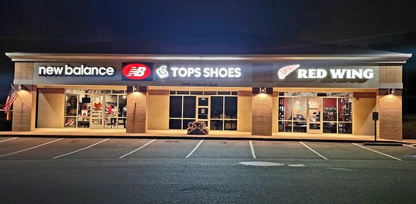 New Balance with Tops Shoes and Red Wing on Cantrell Road in Little Rock