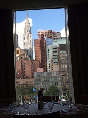 The view from our lunch table at the Delegates Dining Room.