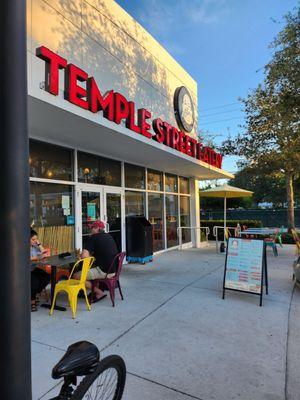 Entrance of restaurant