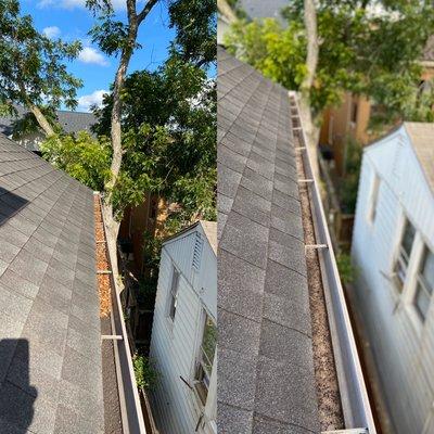 Gutters cleaning