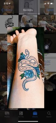 Serpent tattoo