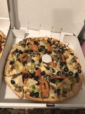 12" Medium Veggie Blanco Pizza